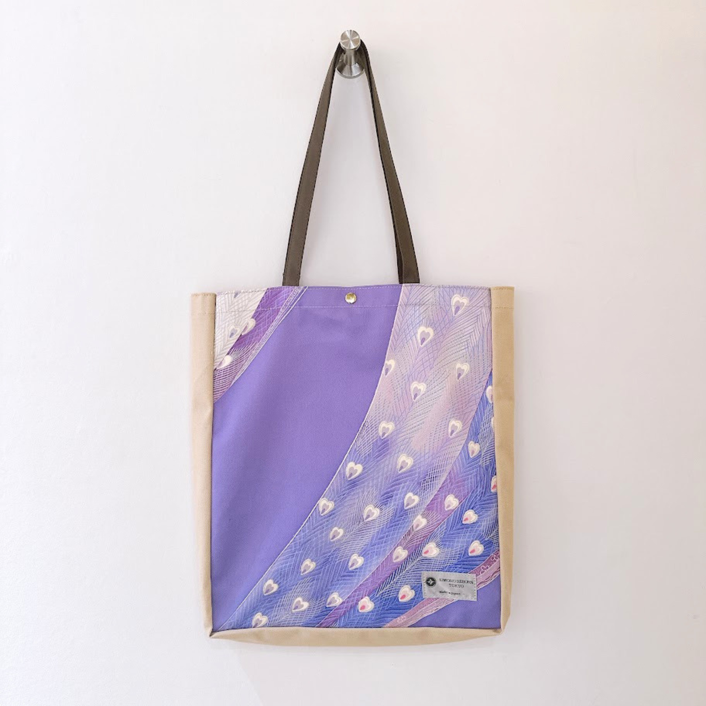 Kimono Tote with depth Beige 22