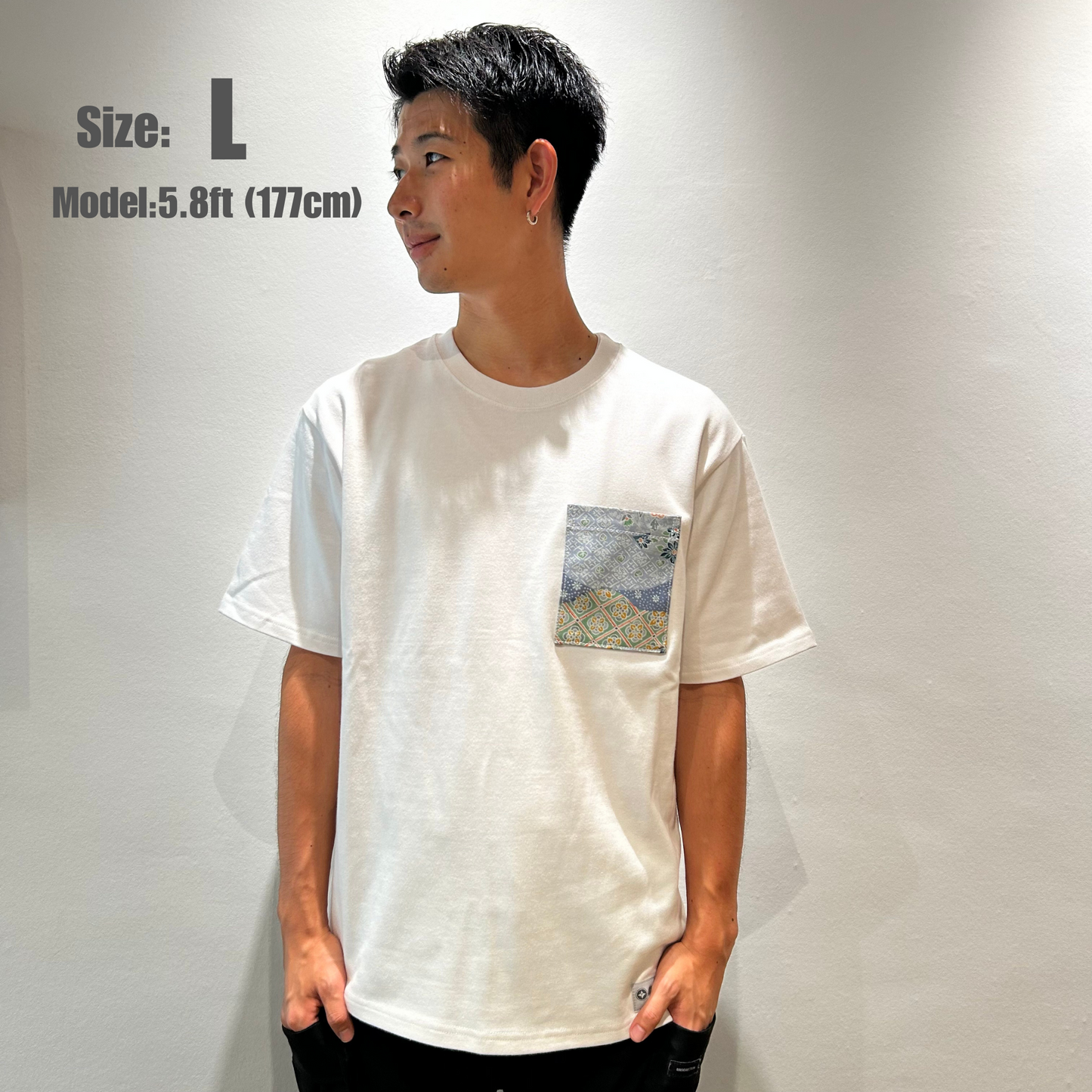 【Size:L】Kimono T-shirt, Black17