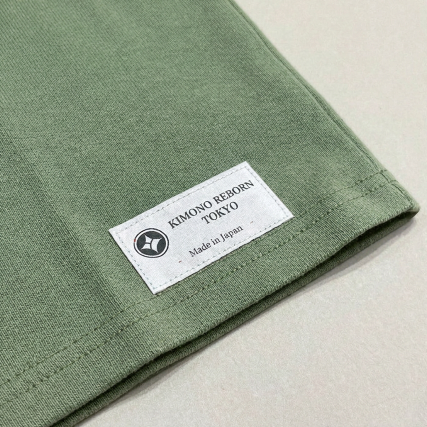 【Size:M】着物Tシャツ Olive 058