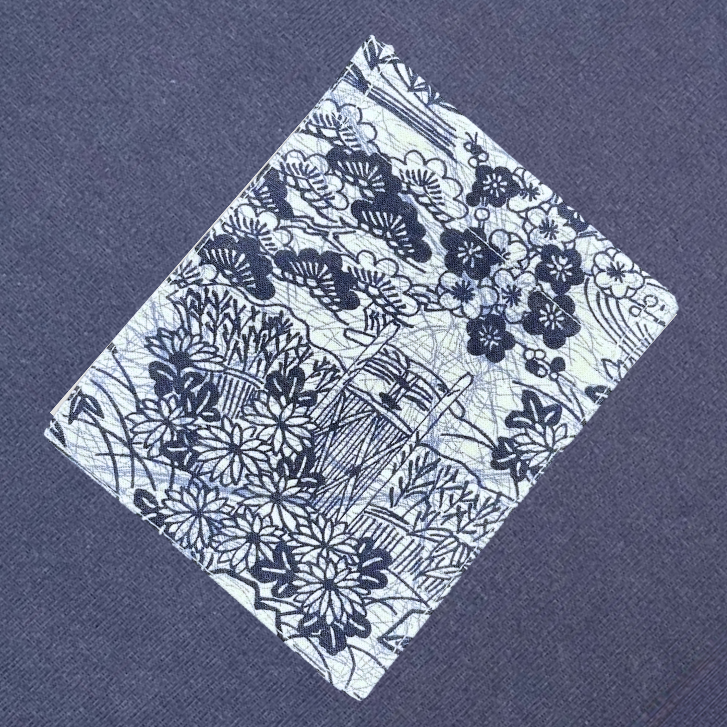 【Size:XL】Kimono T-shirt, Navy 076