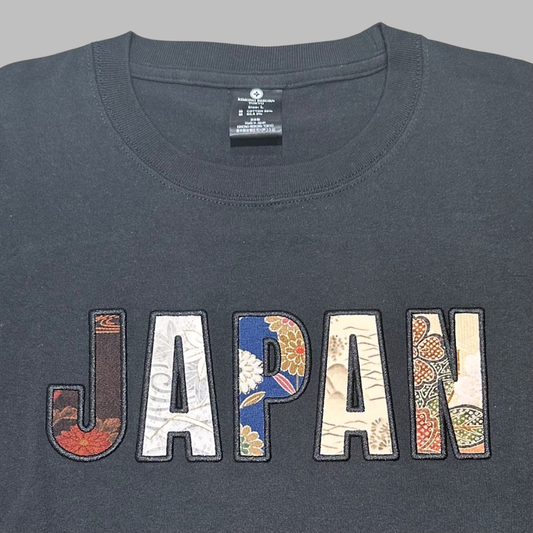 【Size:L】着物 JAPAN Tシャツ Black 06