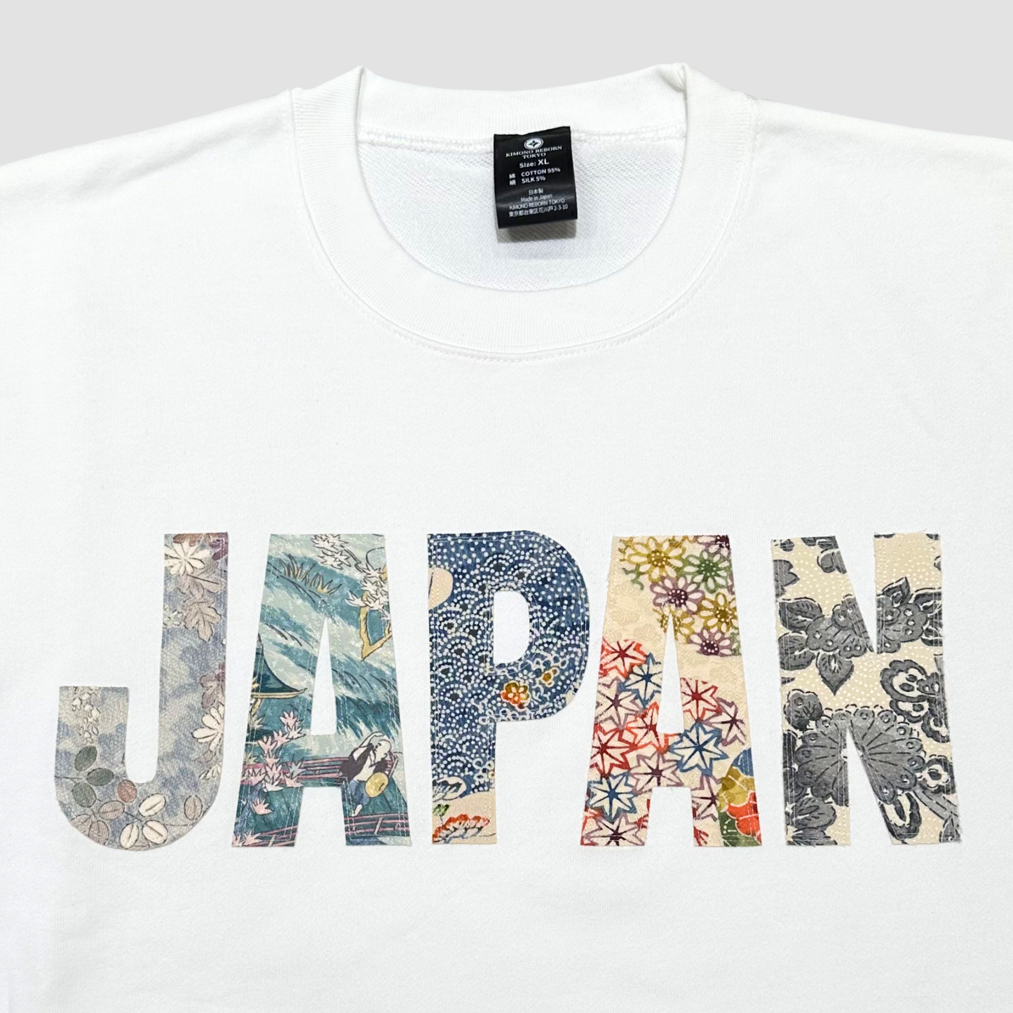 【Size:XL】着物JAPANスウェット White 06
