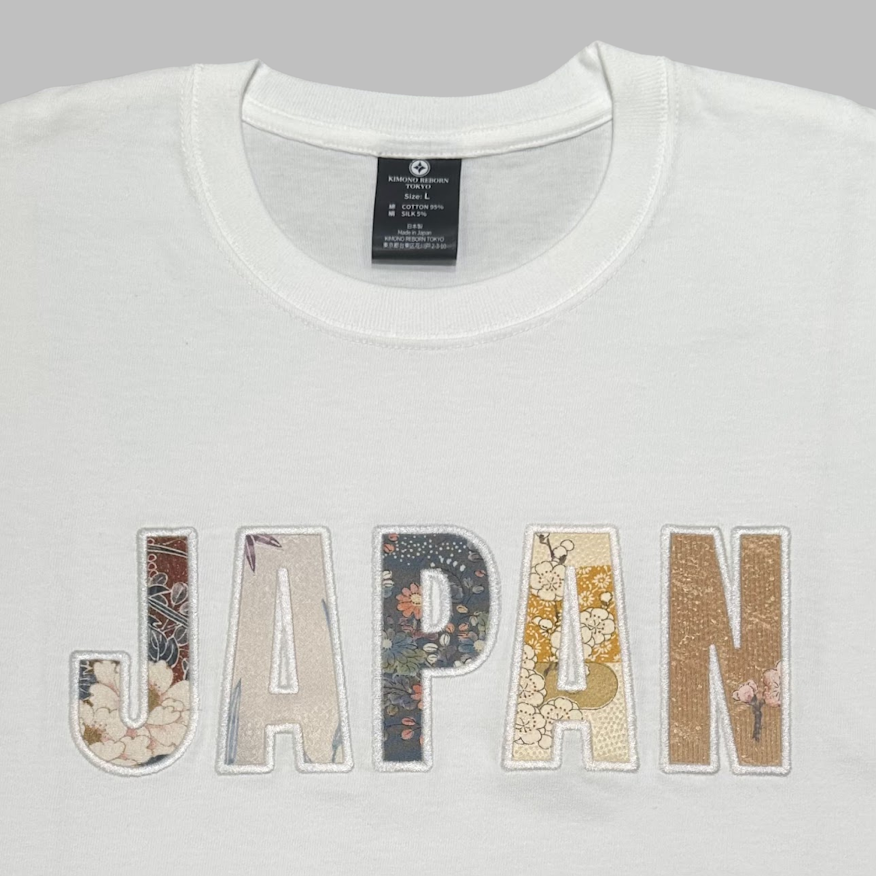 【Size:L】着物 JAPAN Tシャツ White 06