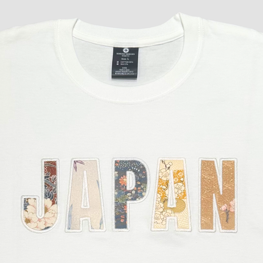 【Size:L】着物 JAPAN Tシャツ White 06