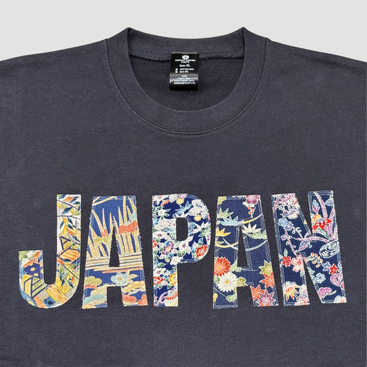 【Size:XL】着物JAPANスウェット, Navy 06