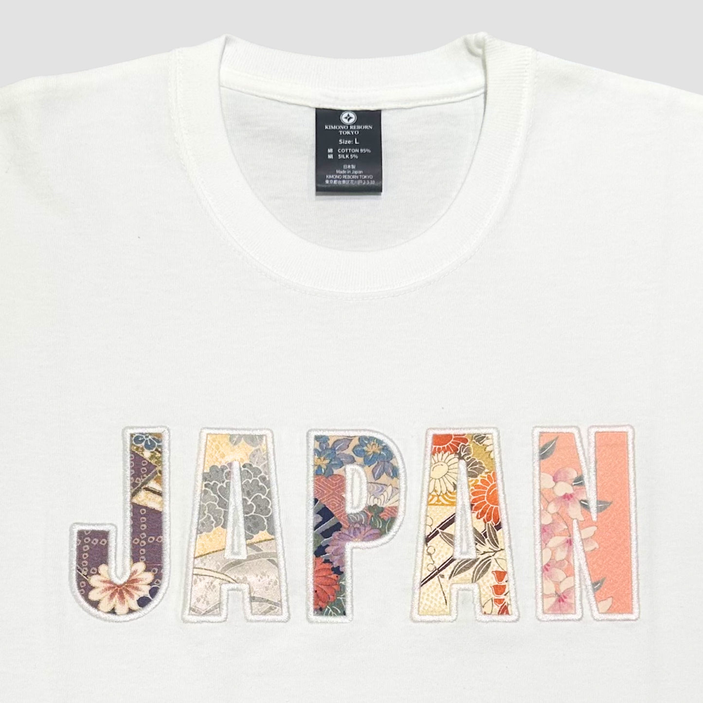 【Size:L】Kimono JAPAN T-shirt White 07