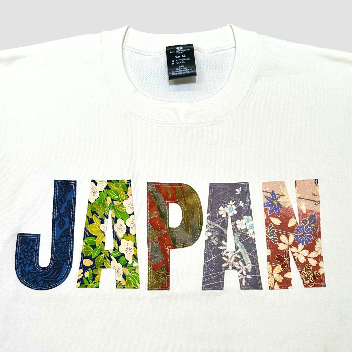 【Size:XL】着物JAPANスウェット, White 07