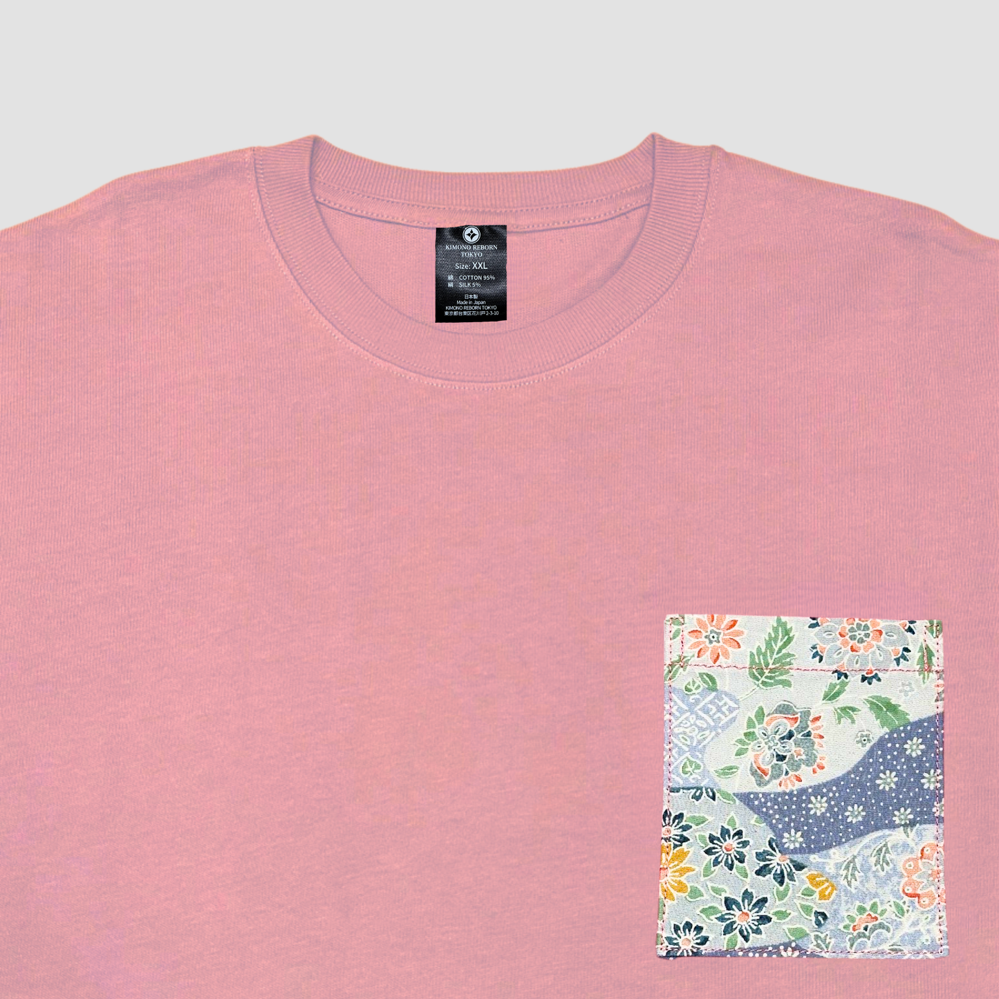 【Size:XXL】Kimono T-shirt,Pink 27