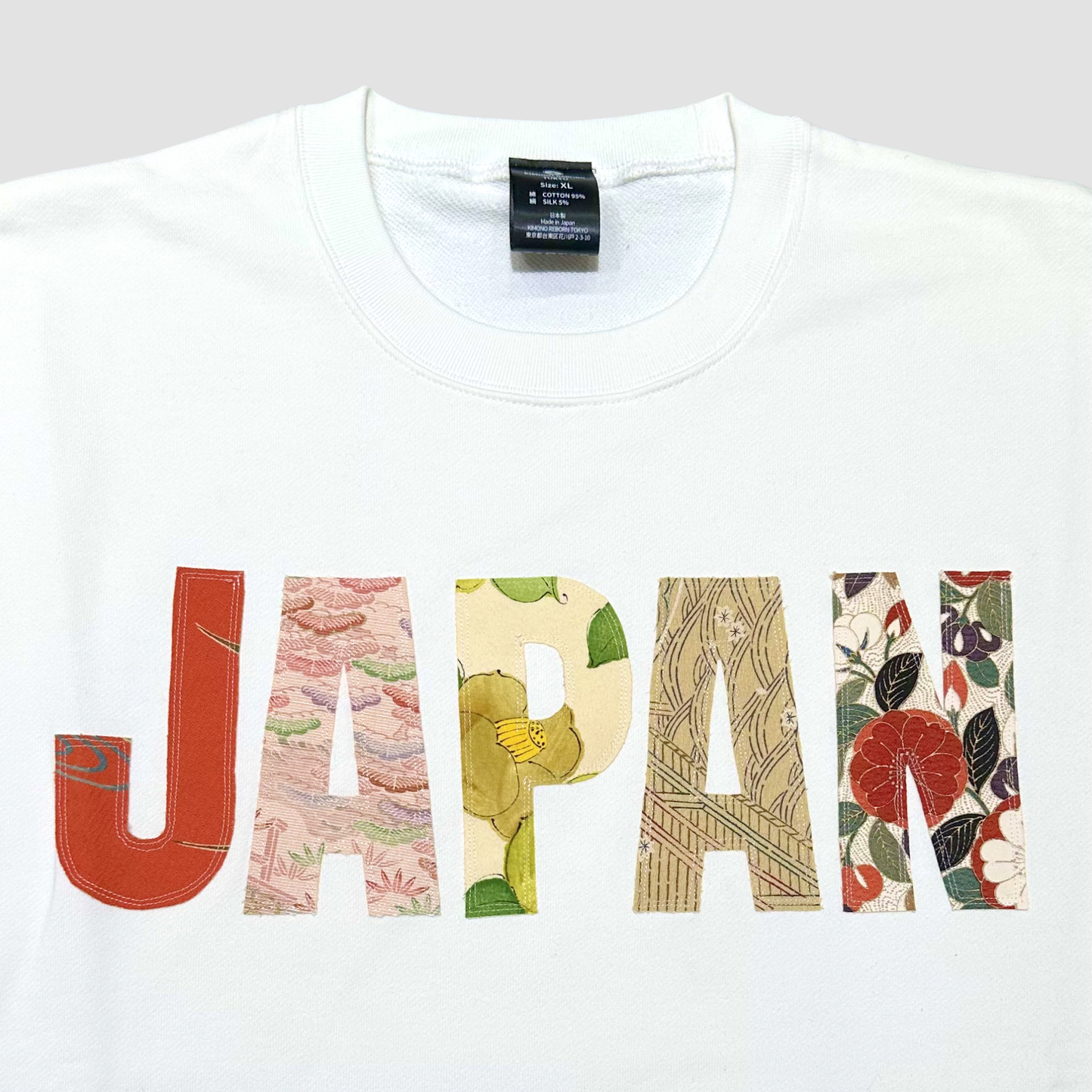【Size:XL】着物JAPANスウェット, White 08