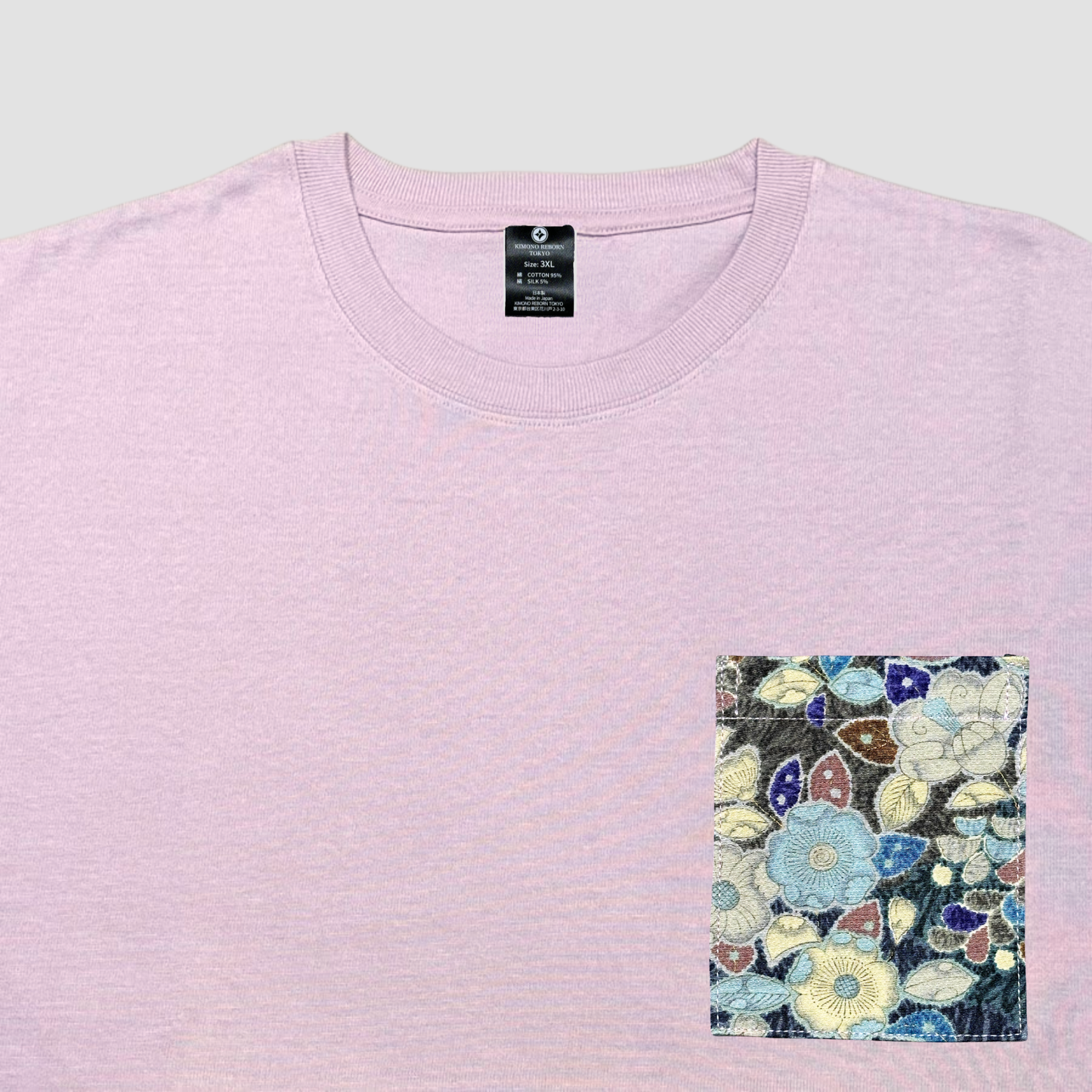 【Size:3XL】Kimono T-shirt, Purple 069