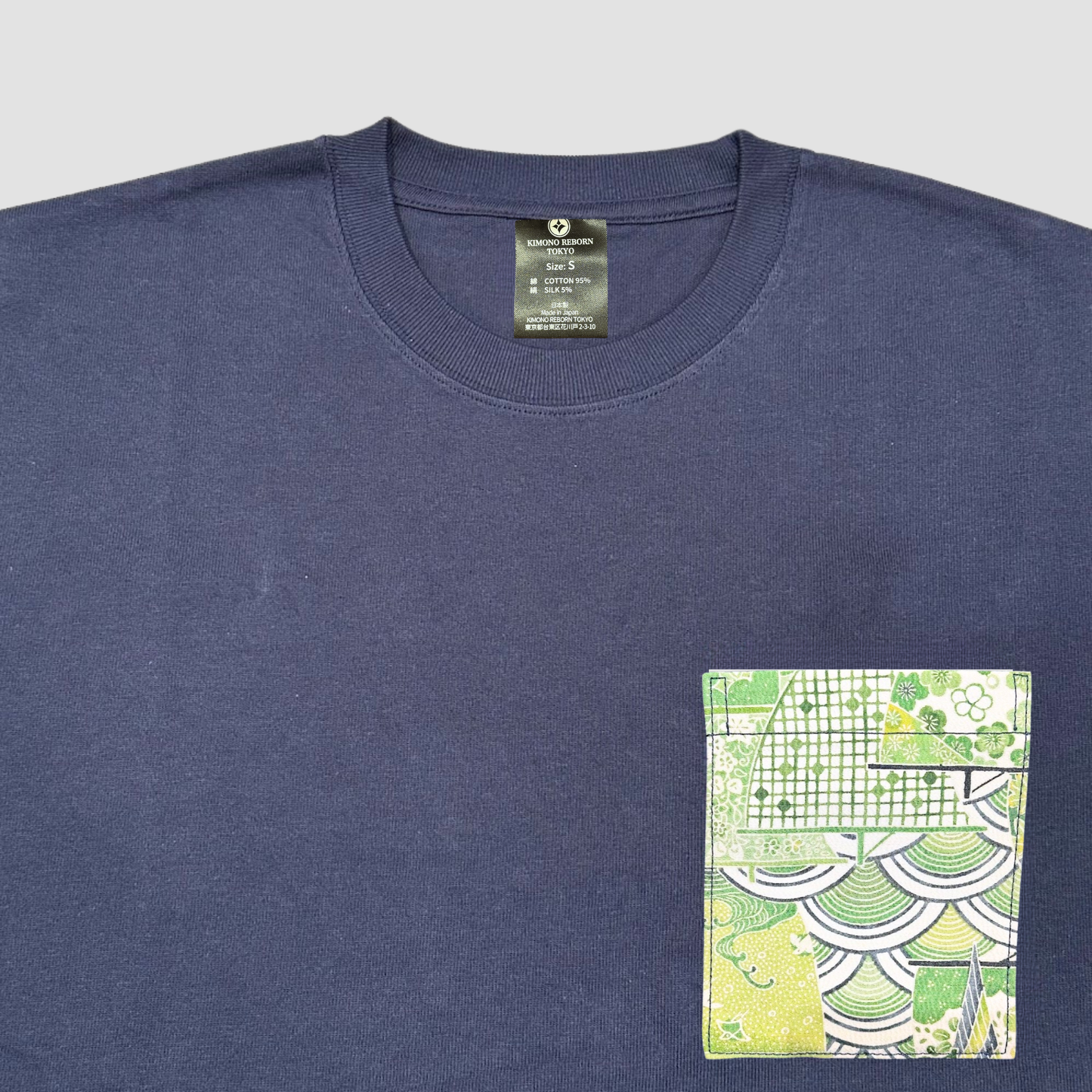 【Size:S】着物Tシャツ  Navy 97