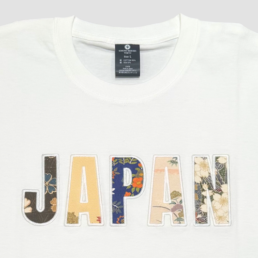【Size:L】着物 JAPAN Tシャツ White 09
