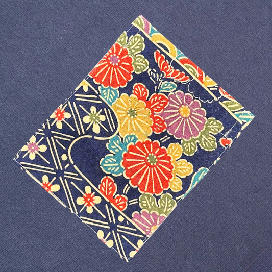 【Size:XL】着物Tシャツ Navy 078