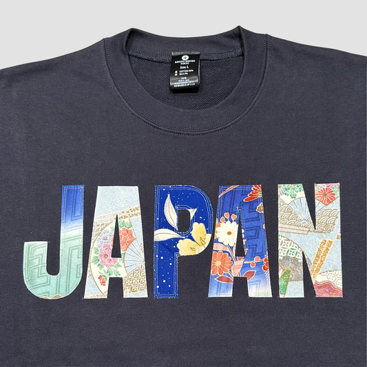 【Size:L】着物JAPANスウェット, Navy 09