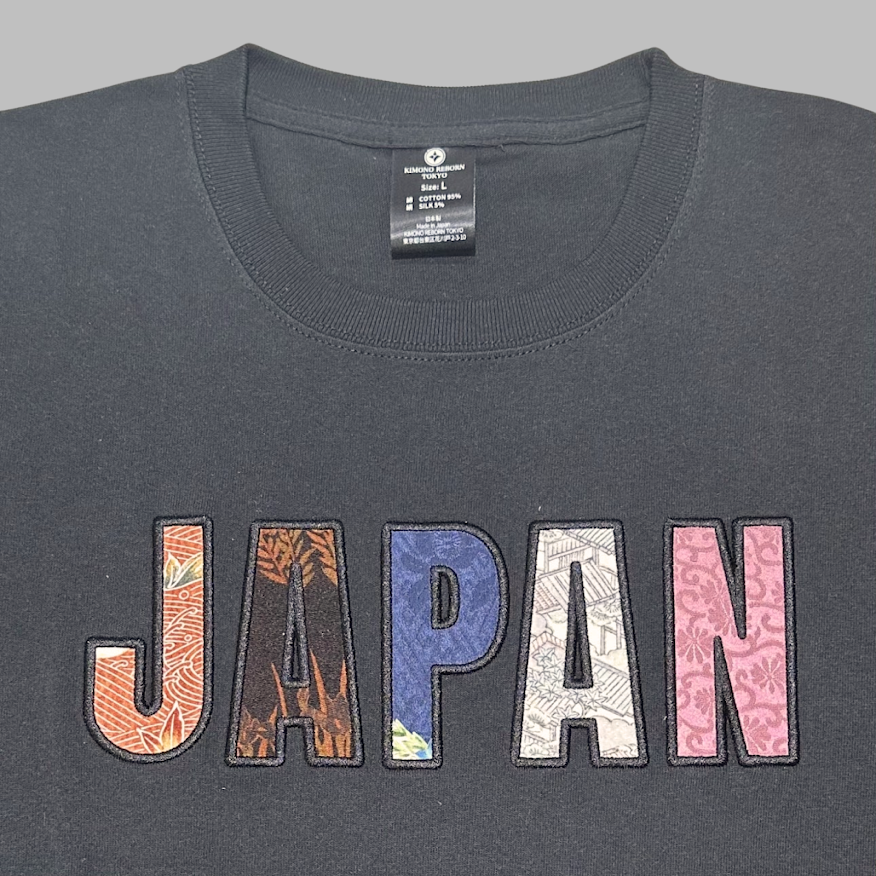 【Size:L】Kimono JAPAN T-shirt Black 09