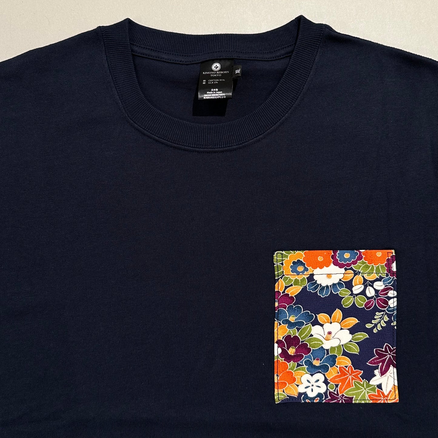 【Size:XL】Kimono T-shirt, Navy 32