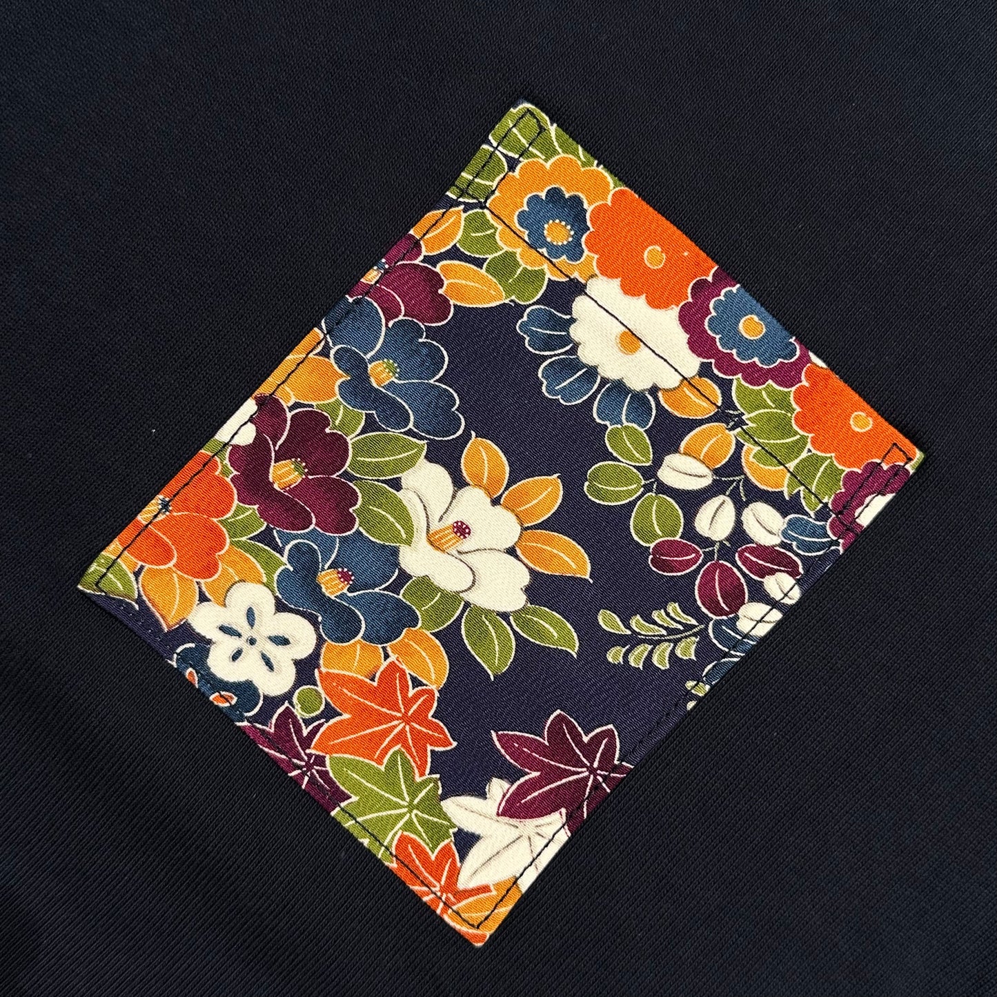 【Size:XL】Kimono T-shirt, Navy 32