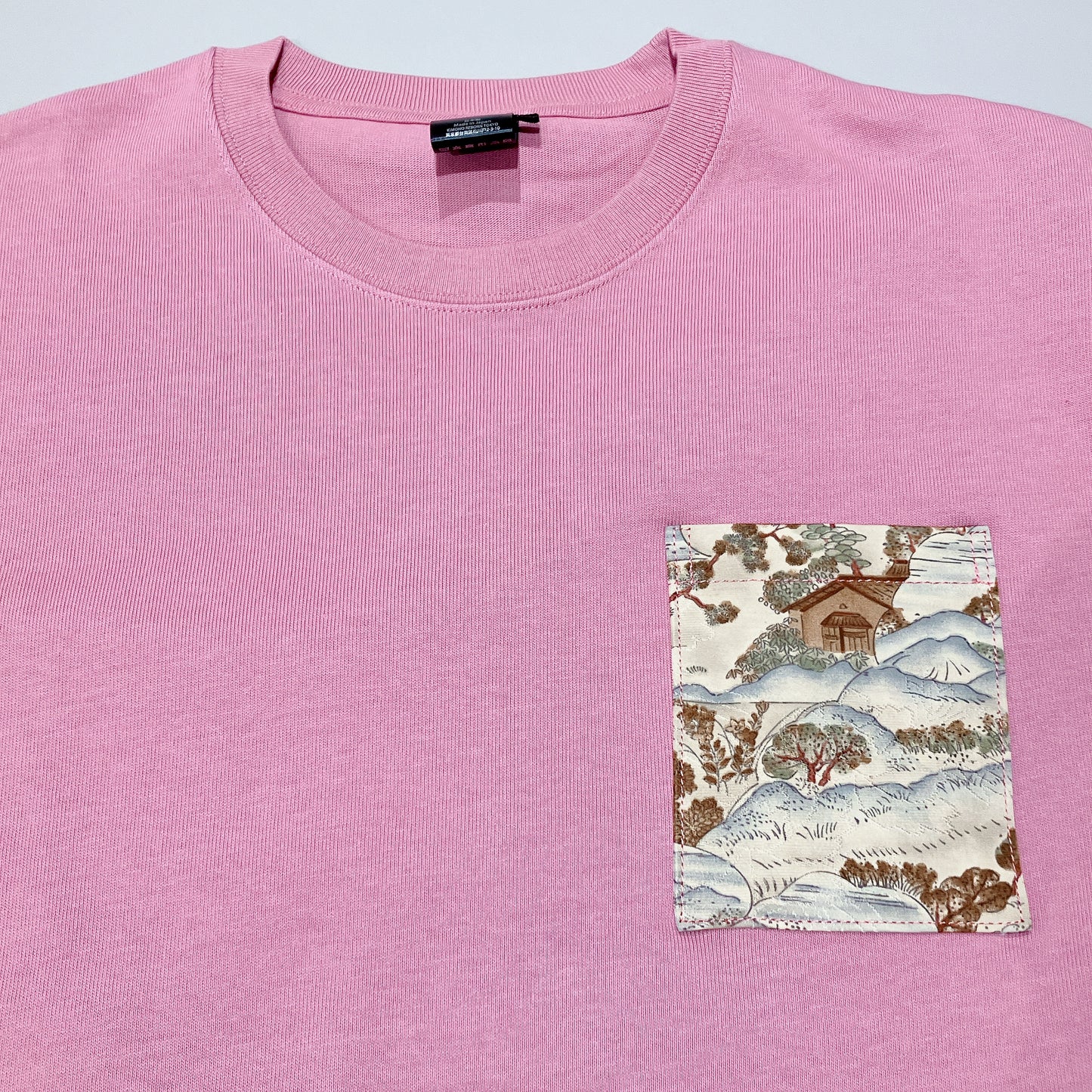 【Size:XL】Kimono T-shirt,Pink 08