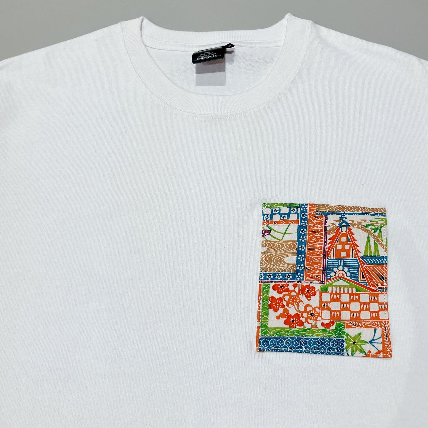 【Size:L】Kimono T-shirt,White 05