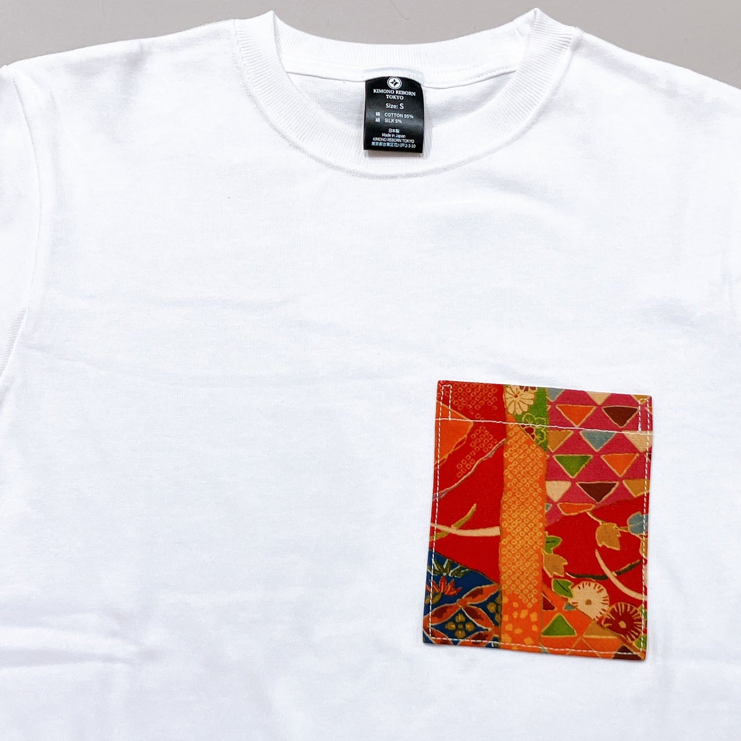 【Size: M】着物Tシャツ　White 03