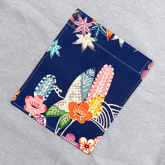 【Size:M】着物Tシャツ Sky Blue 30