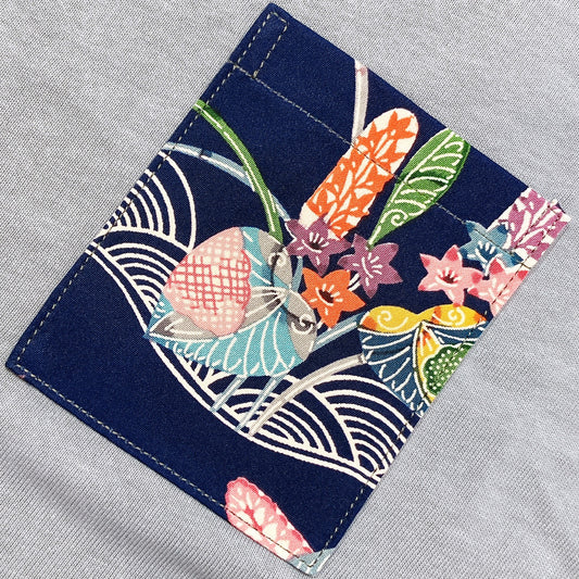 【Size:M】着物Tシャツ Sky Blue 30