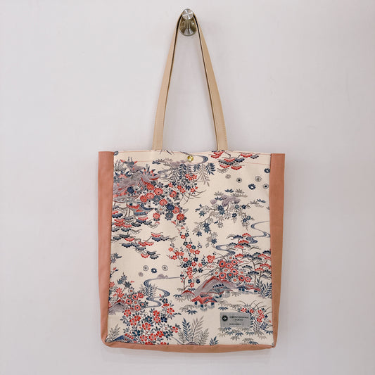 Kimono Tote with depth Pink 12