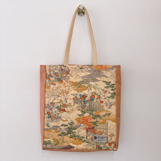 Kimono Tote with depth Pink 13