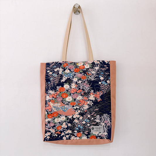 Kimono Tote with depth Pink 14