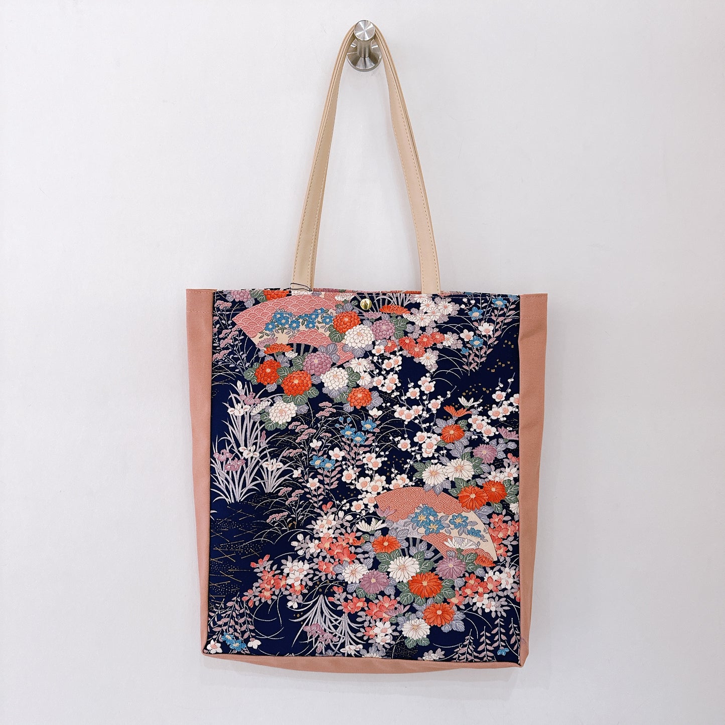 Kimono Tote with depth Pink 14