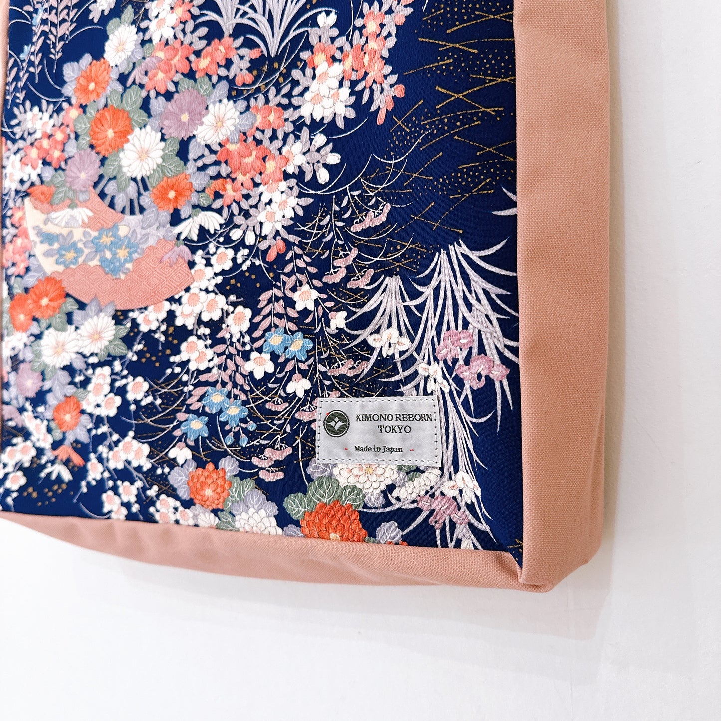 Kimono Tote with depth Pink 14