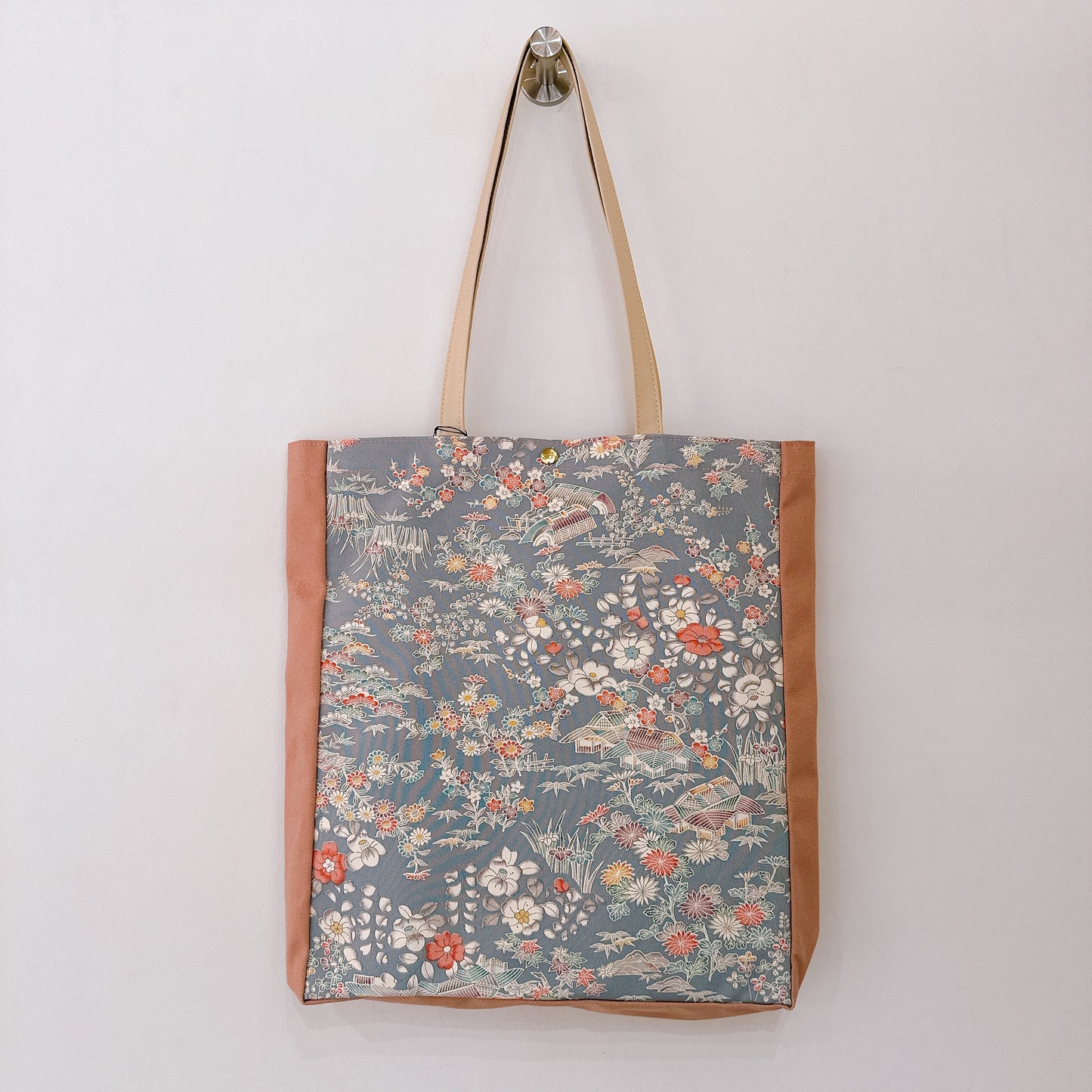 Kimono Tote with depth Pink 15