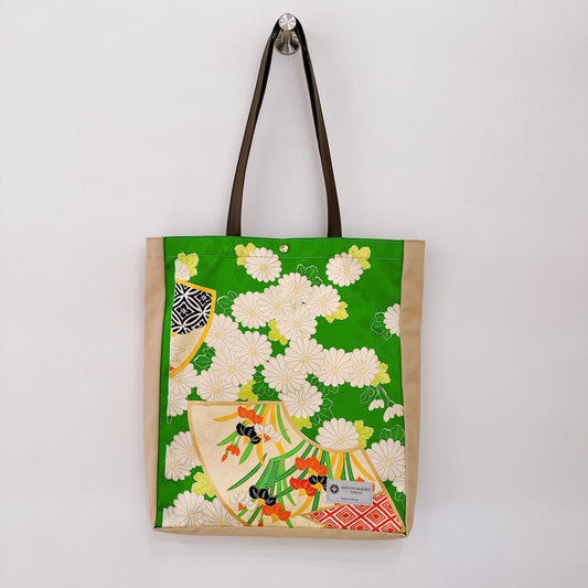 Kimono Tote with depth Beige 12