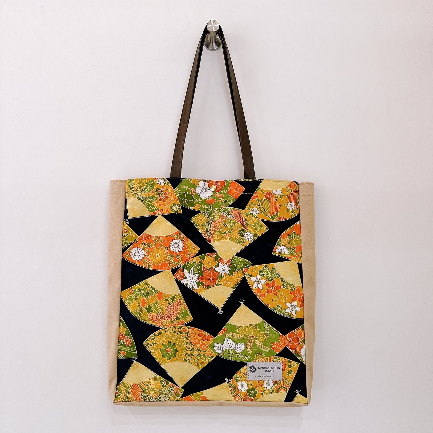 Kimono Tote with depth Beige 20