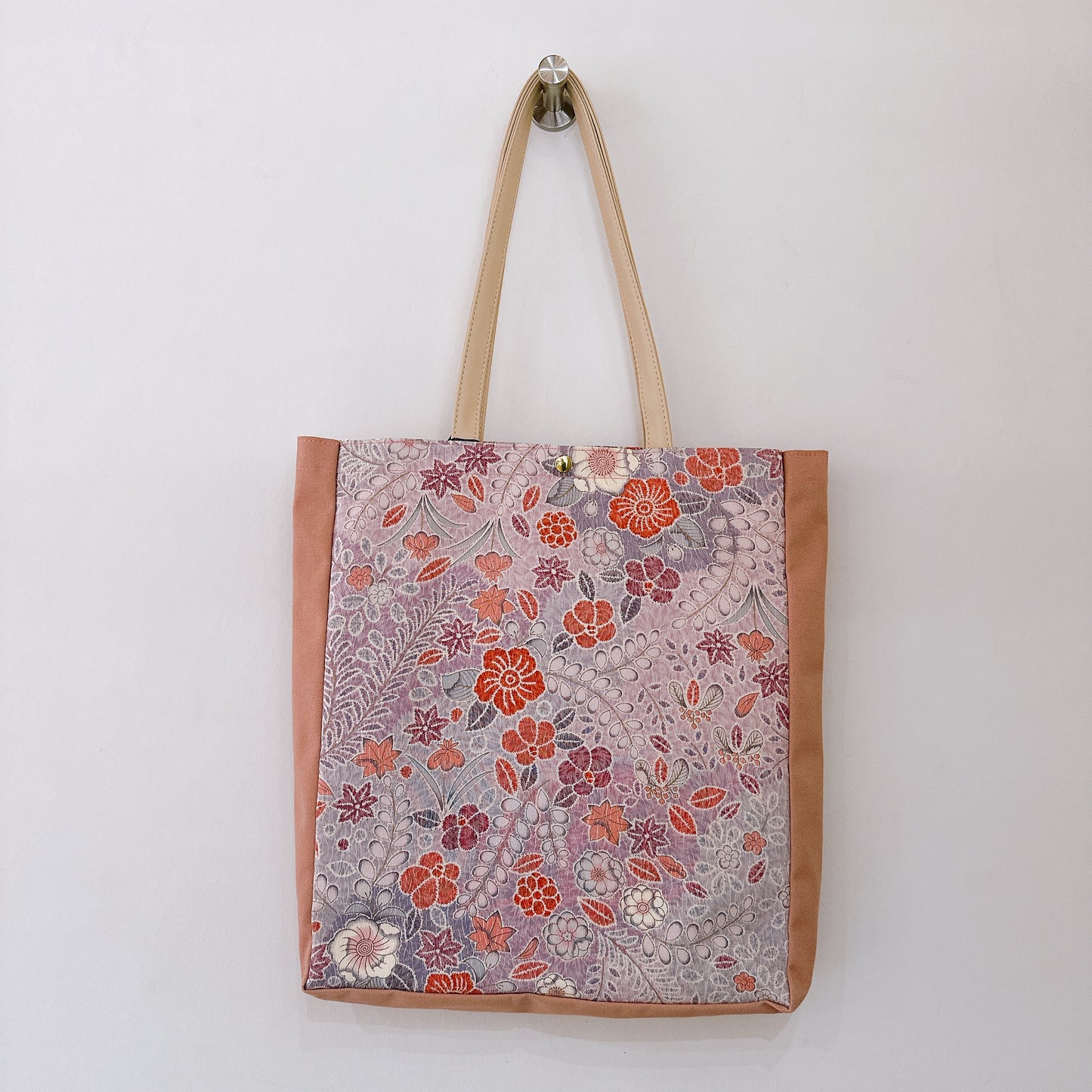 Kimono Tote with depth Pink 17