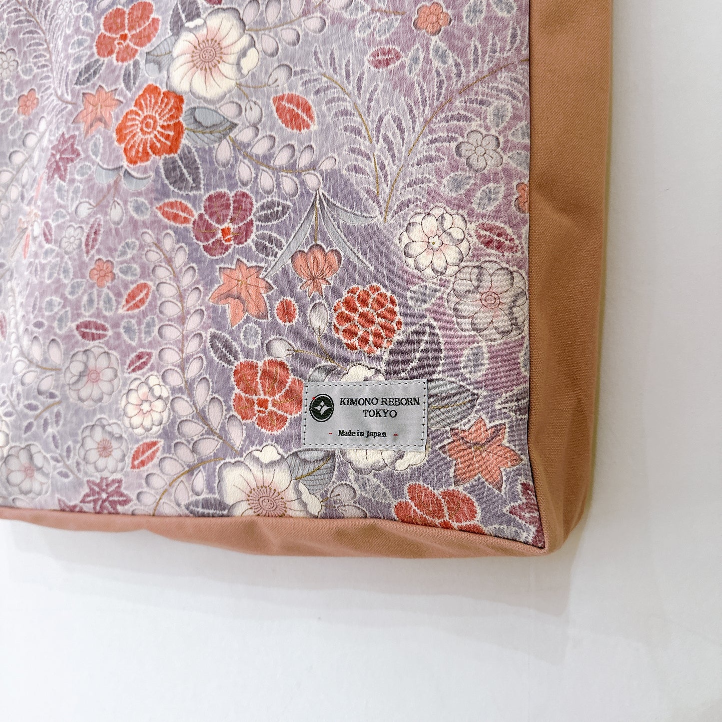 Kimono Tote with depth Pink 17
