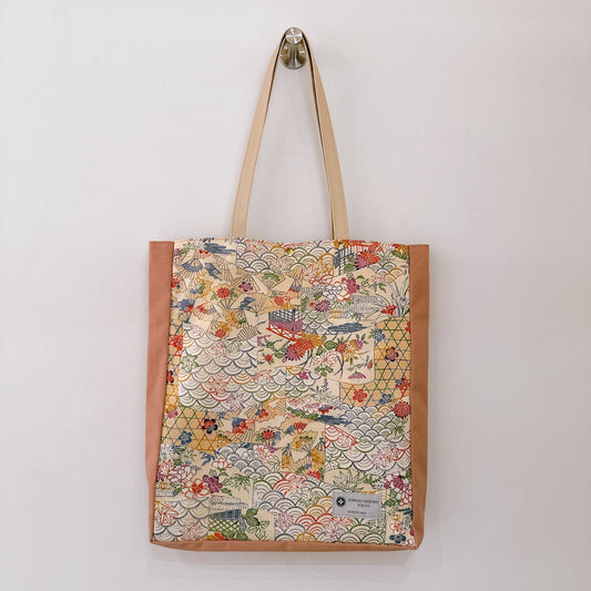 Kimono Tote with depth Pink 18