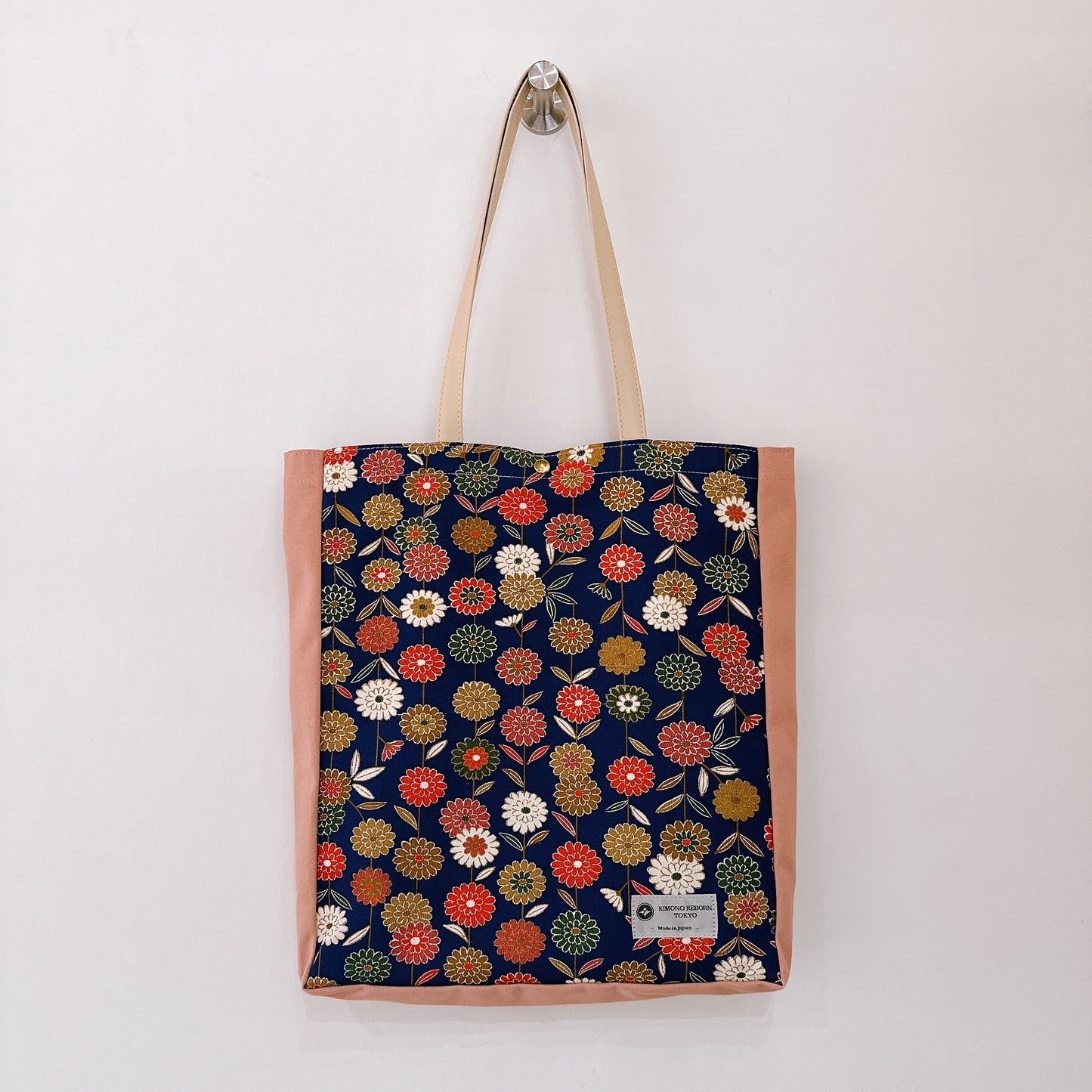 Kimono Tote with depth Pink 19