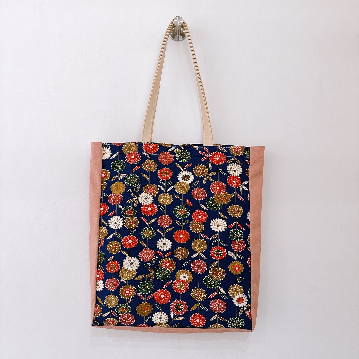 Kimono Tote with depth Pink 19