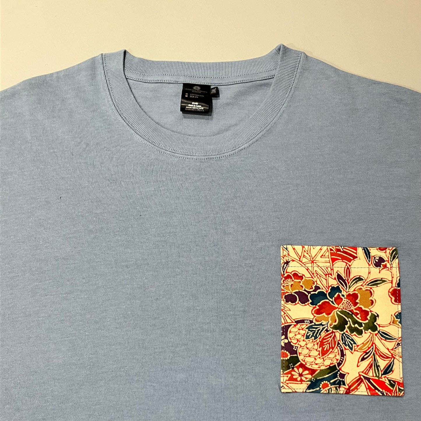 【Size:3XL】Kimono T-shirt, Sky Blue 32