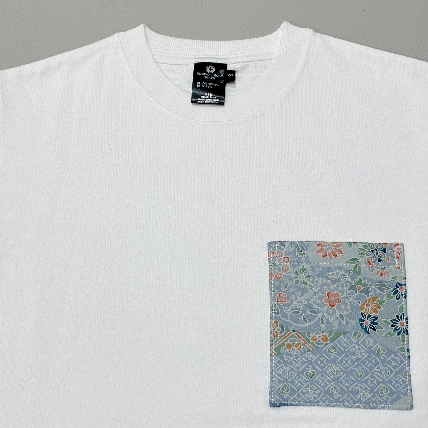 【Size:S】Kimono T-shirt,White 03