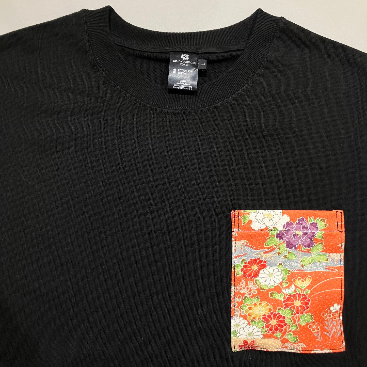 【Size:L】Kimono T-shirt, Black15