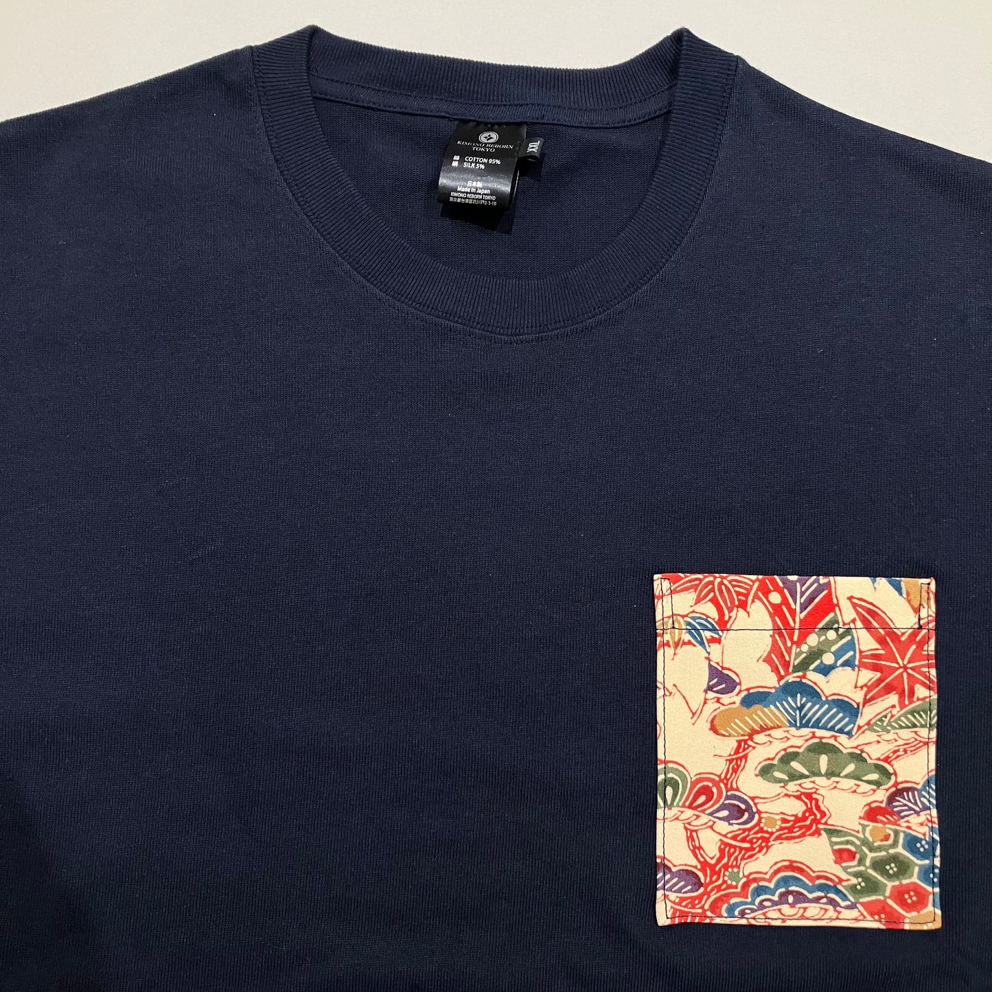 【Size:XXL】着物Tシャツ Navy 23