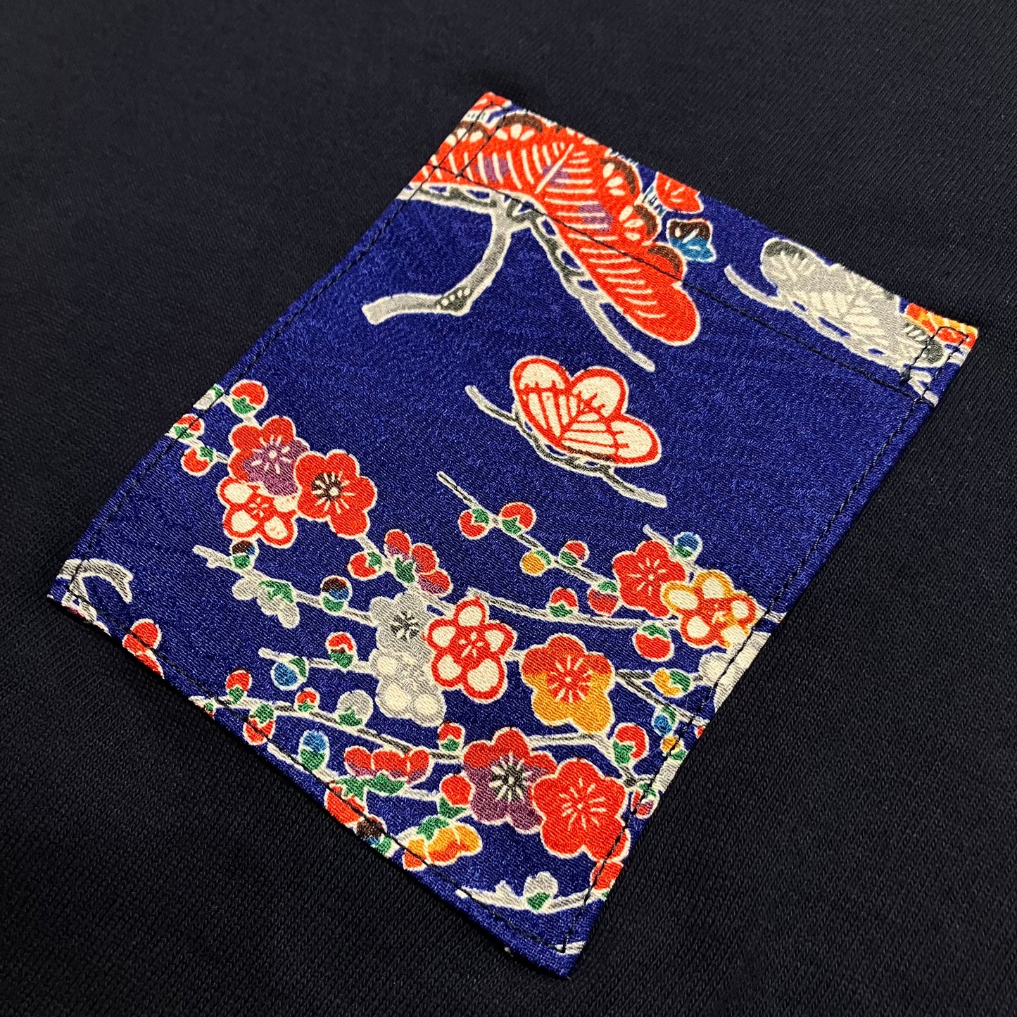 【Size:L】Kimono T-shirt, Navy 21