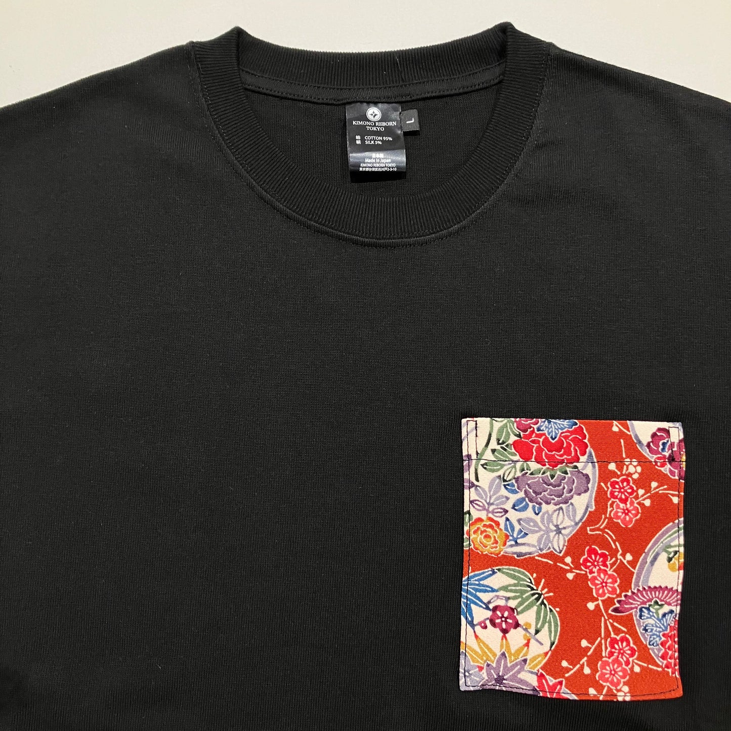 【Size:L】Kimono T-shirt, Black16