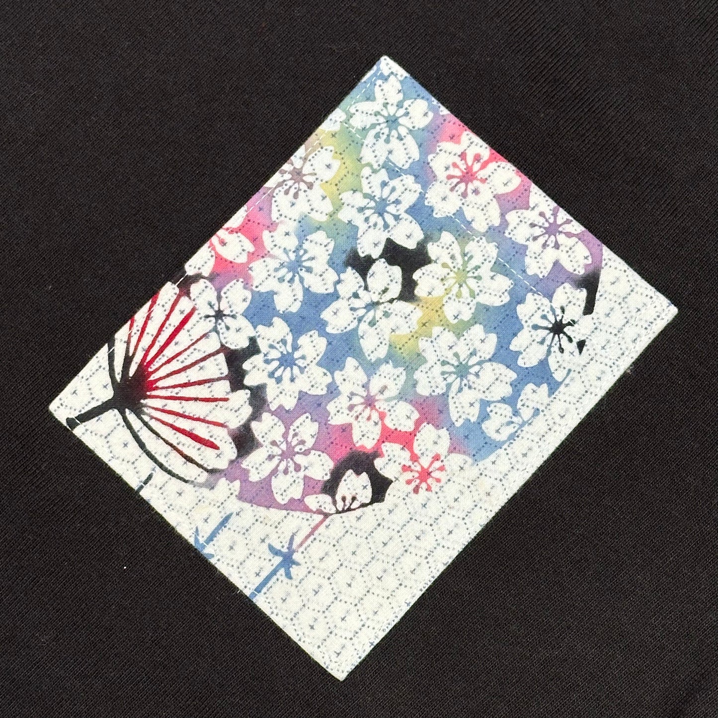 【Size:XL】Kimono T-shirt, Black 65