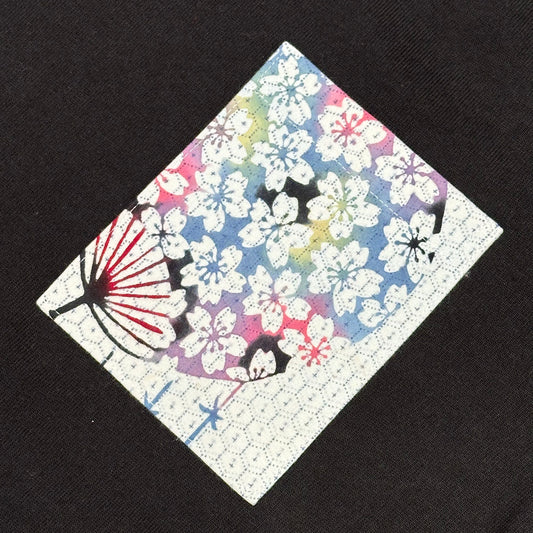 【Size:XL】着物Tシャツ Black 65