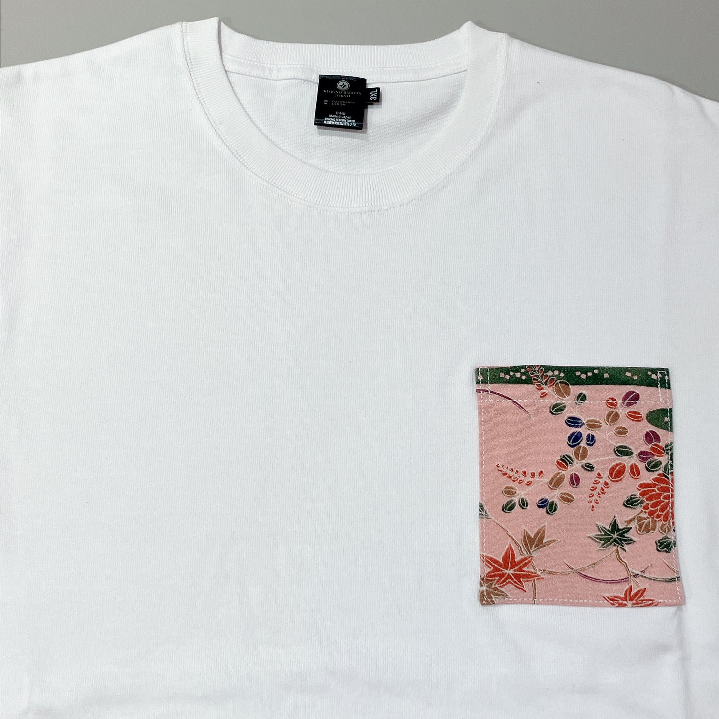 【Size:3XL】着物Tシャツ White 12