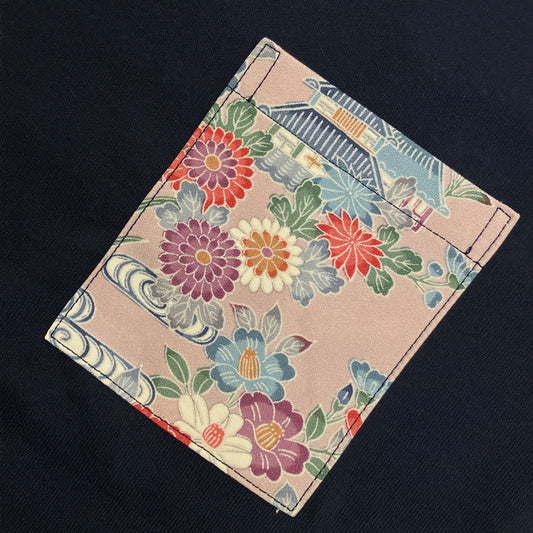 【Size:XL】Kimono T-shirt, Navy 49