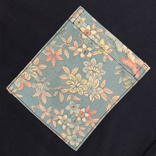 【Size:M】Kimono T-shirt, Navy 36